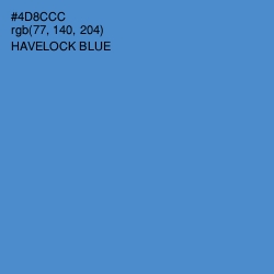 #4D8CCC - Havelock Blue Color Image
